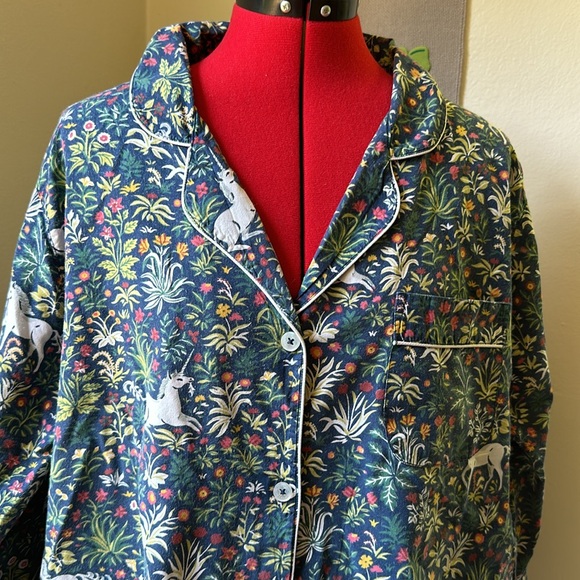Printfresh Blue Floral Pajama Shirt - Picture 3 of 11